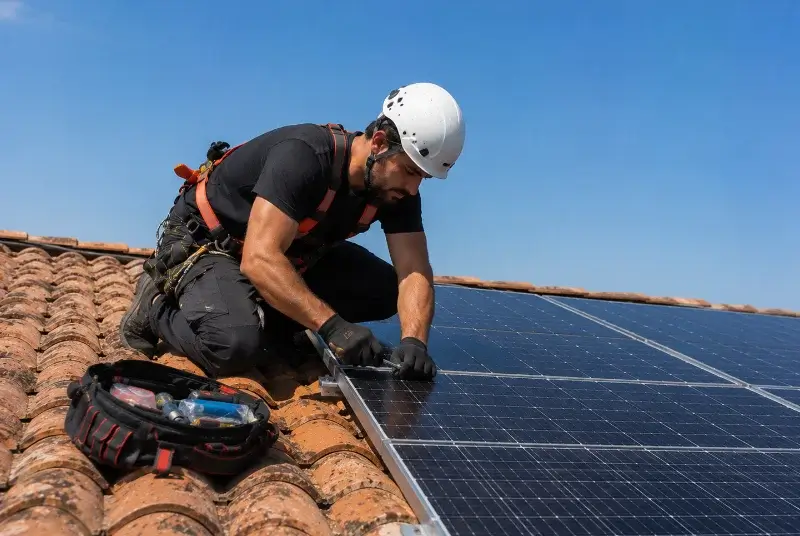 Maintenance et monitoring de panneaux solaires à Rouans